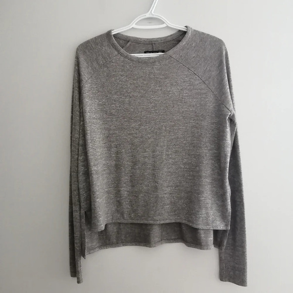 Rag &  Bone Jeans Camden Long Sleeve Tee with Step Hem Soft Oversize Relaxed XS - Picture 3 of 16